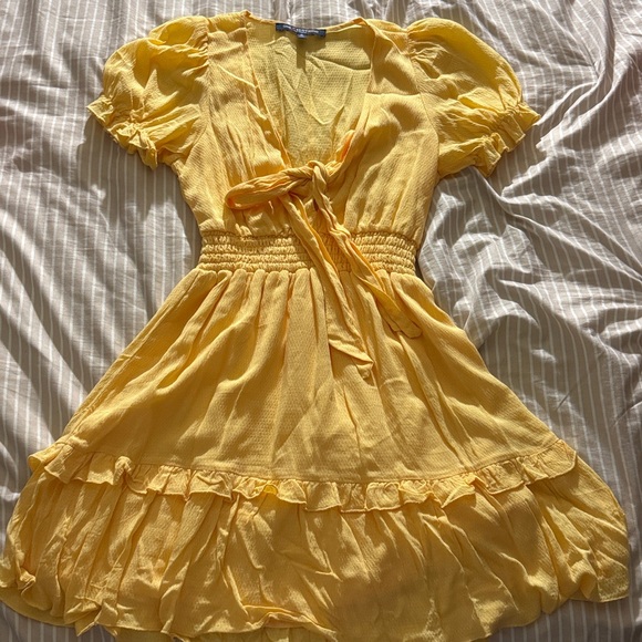 One Clothing Mustard Yellow Dress - Picture 1 of 2